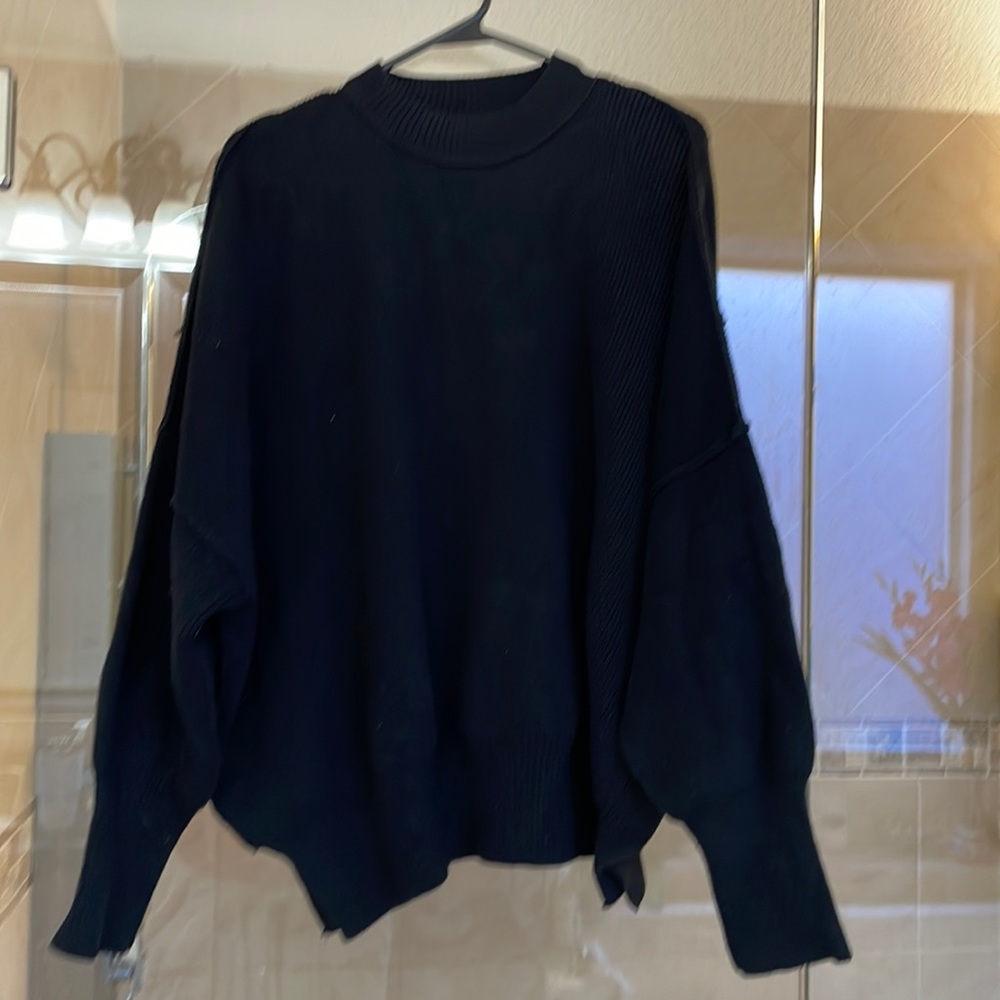 Free People Black Sweater
